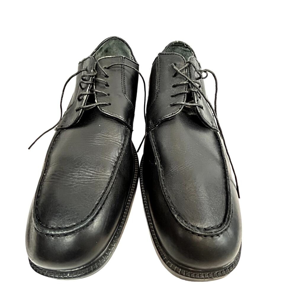 SKU 2055 Dockers Prostyle Size 13M Black Leather Oxfords Tie-Up Dress Shoes